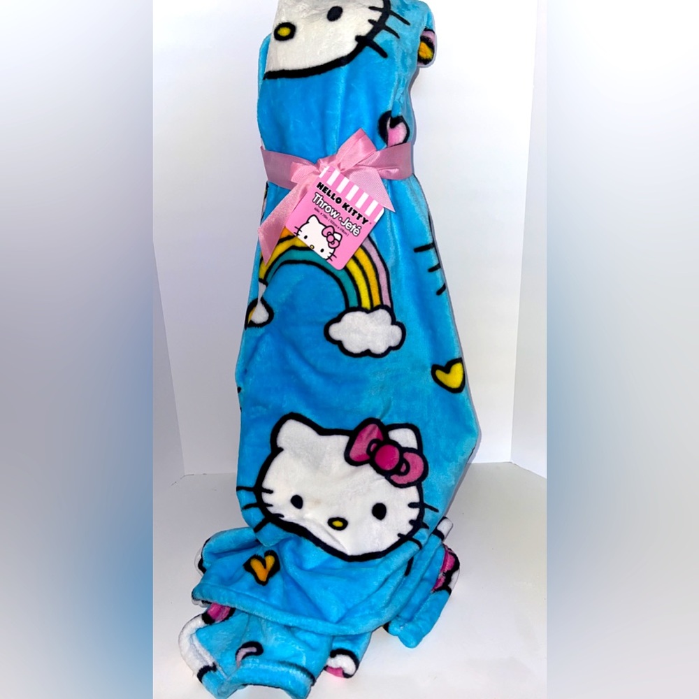 Hello Kitty Rainbow Throw Blanket